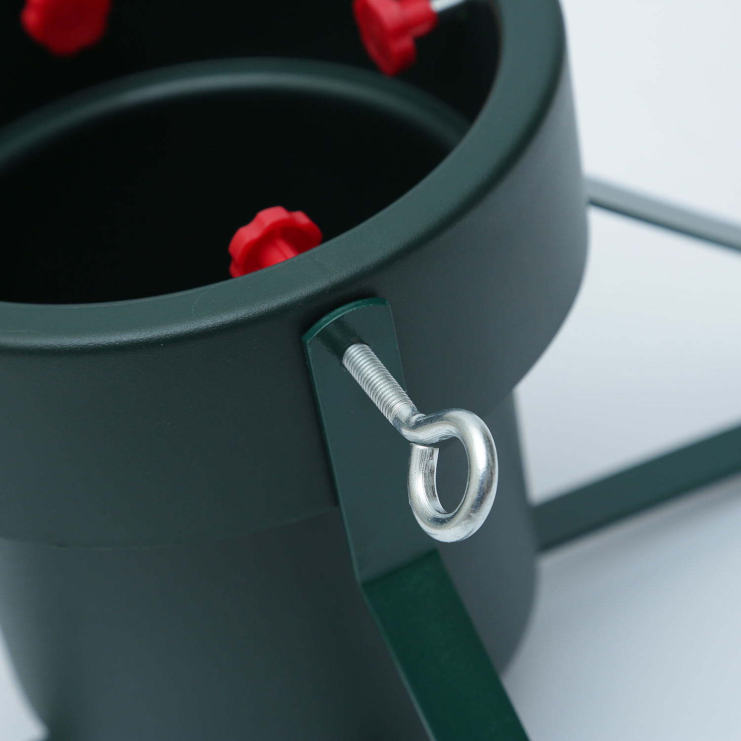 Christbaumständer - Stammdurchmesser 6-10,5cm - Höhe bis 1,8m - Wassertank 1,5L - grün/rot