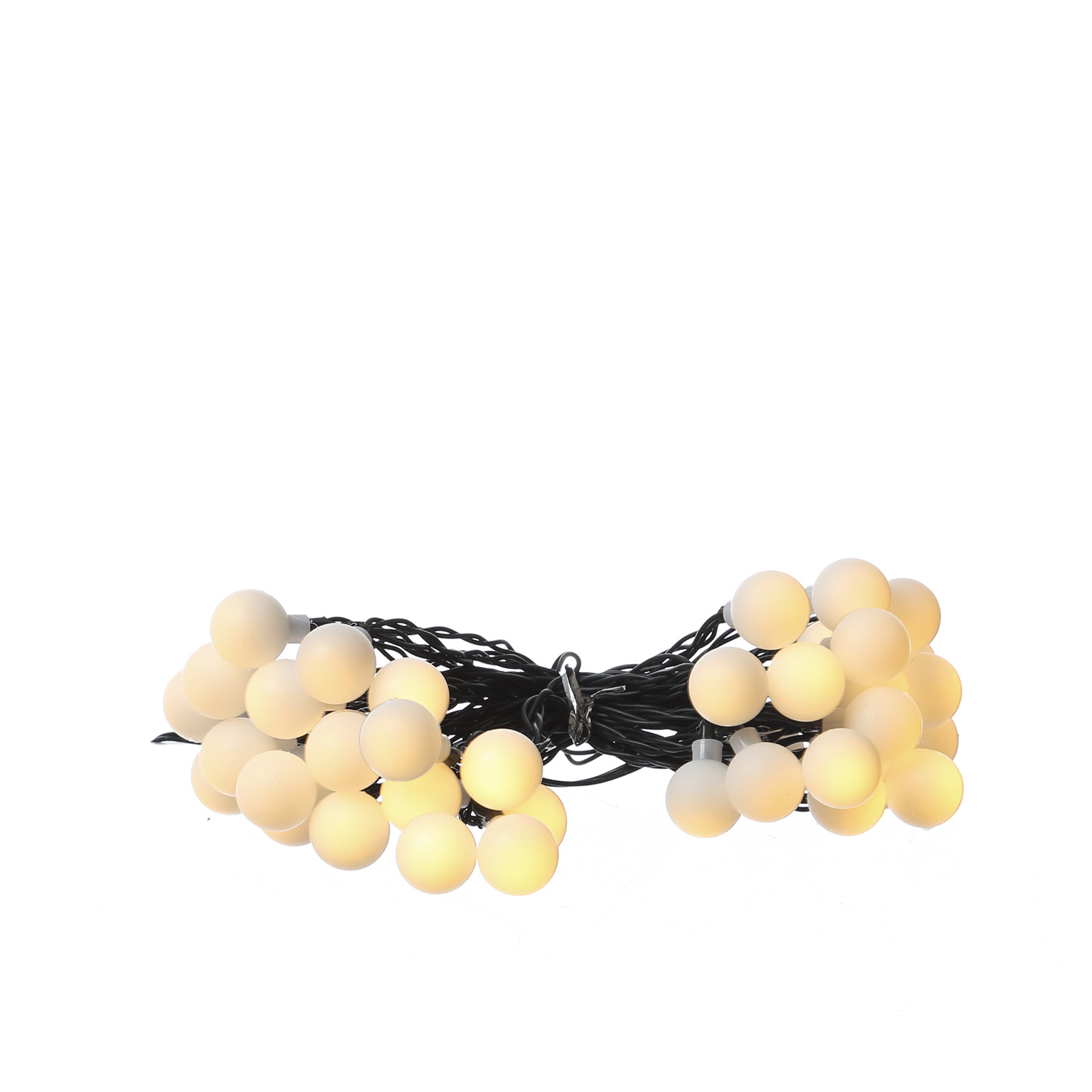 LED Solar Lichterkette BERRY - 30 warmweiße LED - L: 4,5m - Dämmerungssensor - für Außen