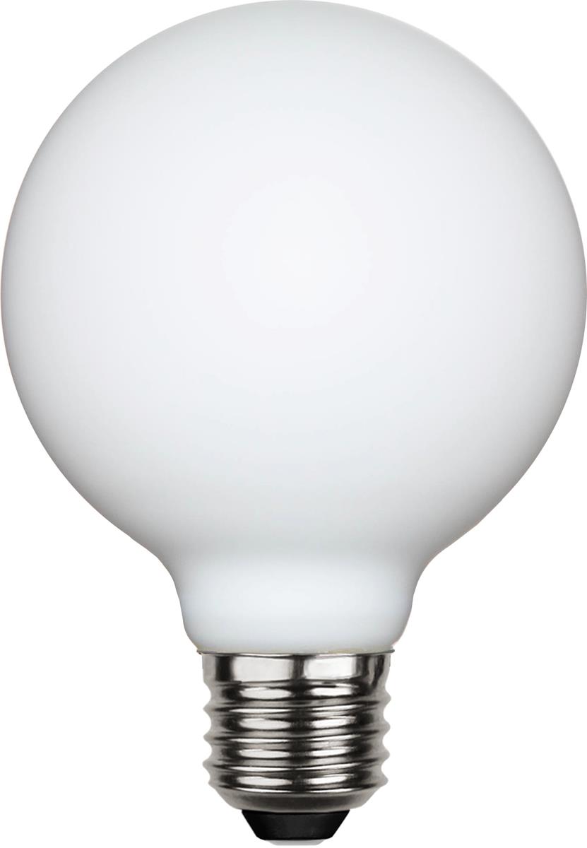 LED DEKO Leuchtmittel - OPAL - soft-touch - E27 - D: 80mm - 5W - 2600K - 400lm - dimmbar