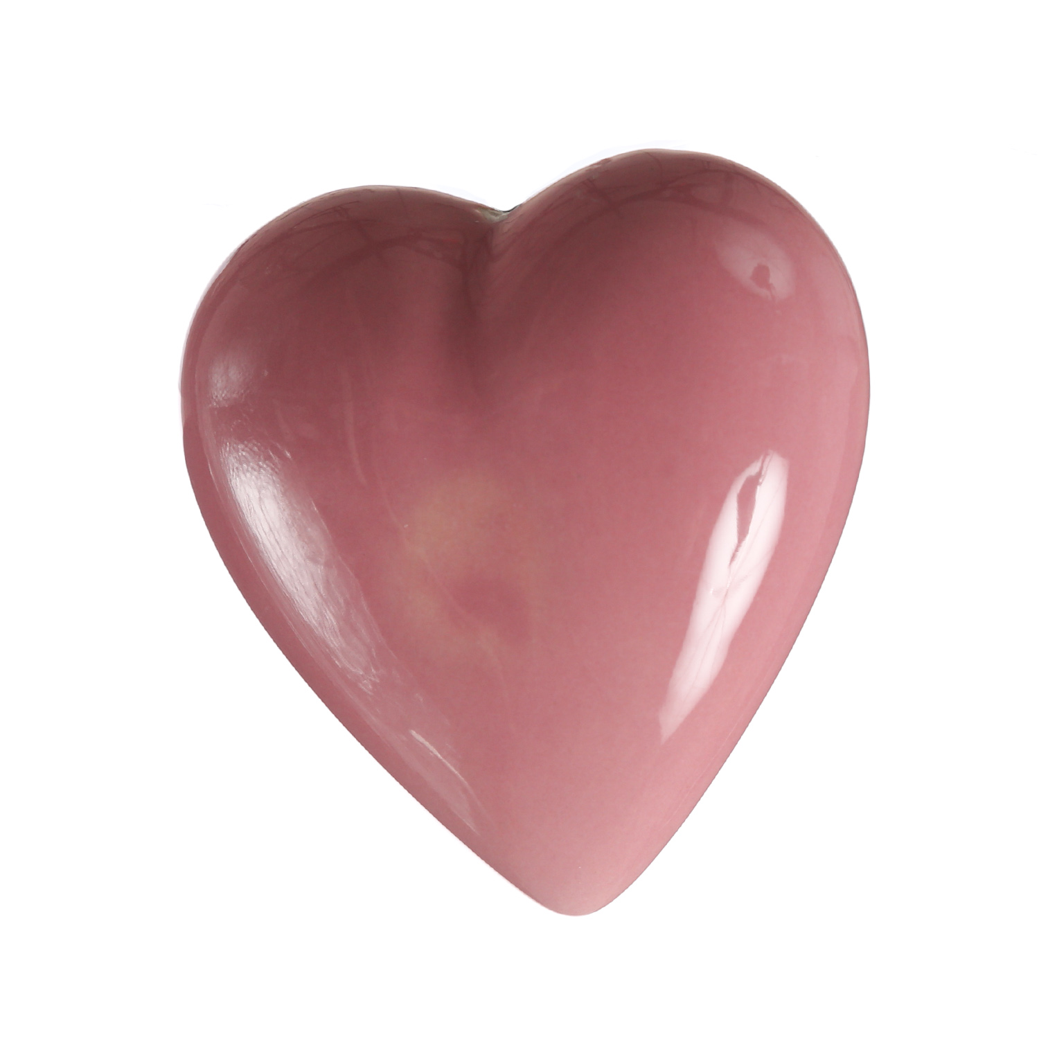Teichdeko HERZ - Dekoobjekt - Porzellan - schwimmend - L: 8,5cm - rosa