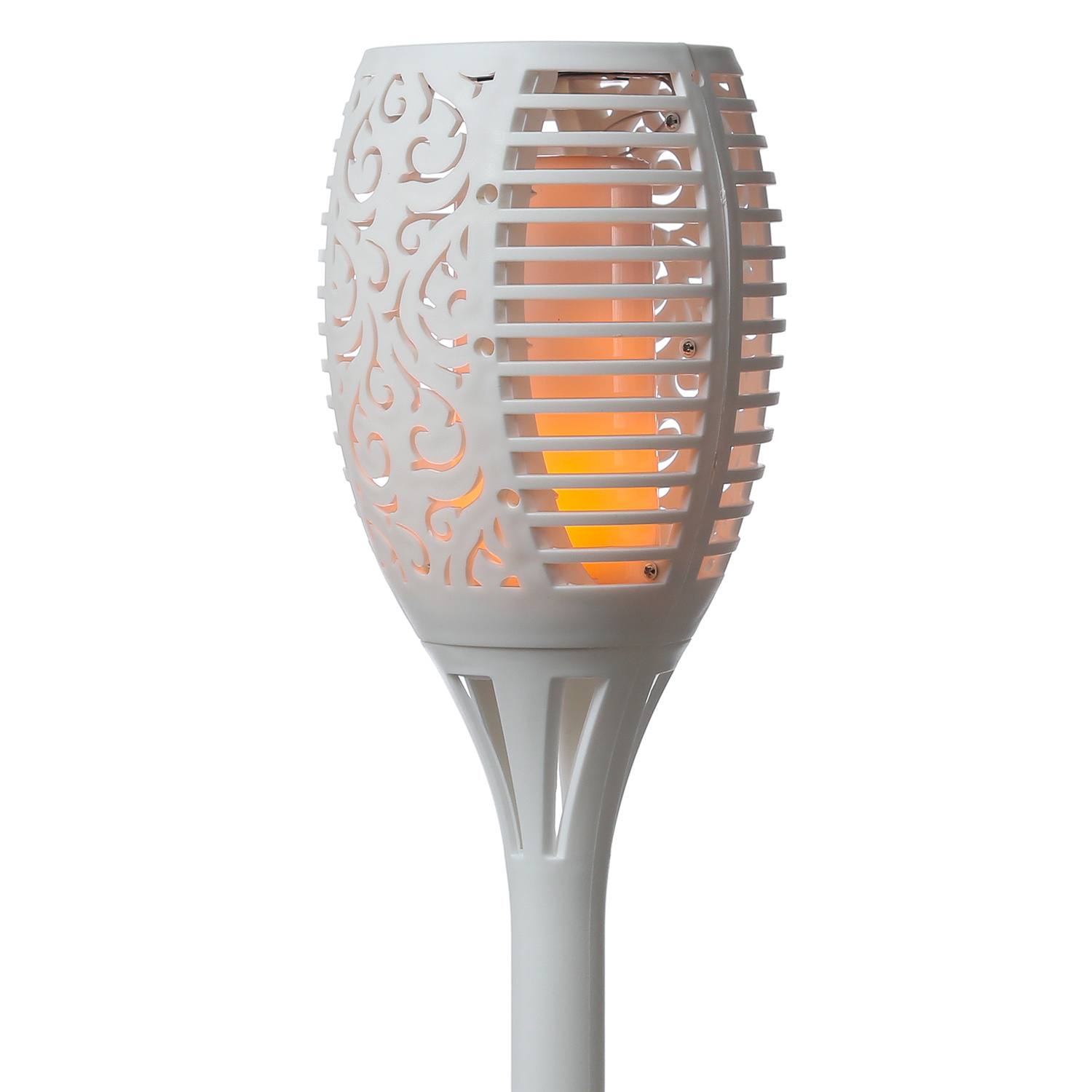 LED Solar Fackel FLAME - Gartenfackel - simulierter Flammeneffekt - H: 79cm - Lichtsensor - 2St.