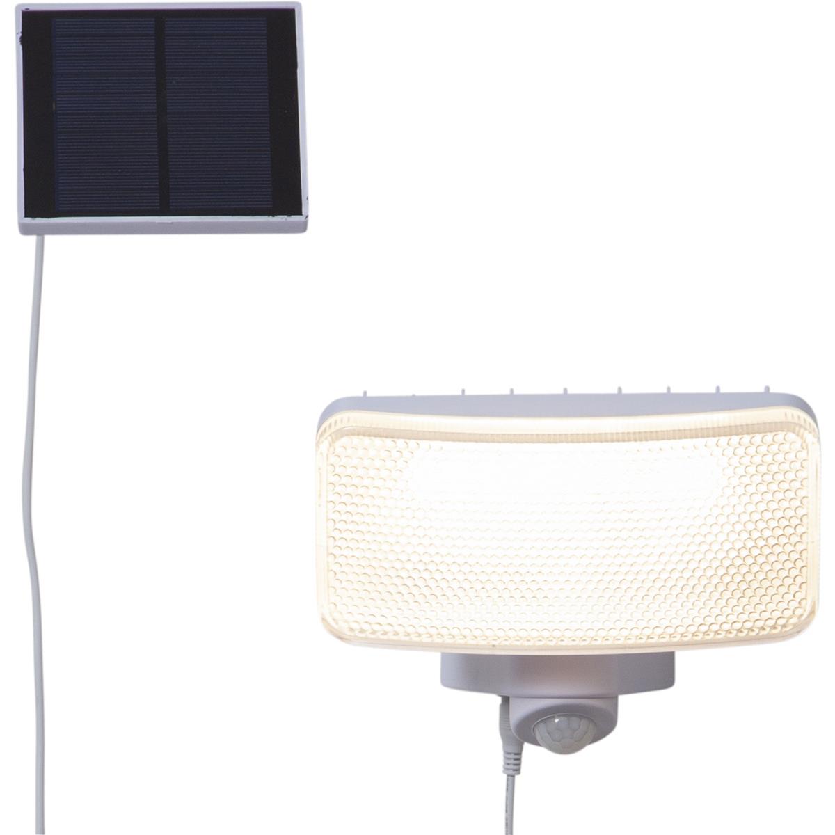 LED Solar Strahler "Powerspot" - warmweiß - 350lm - mit Bewegungsmelder und Lichtsensor - H: 16cm