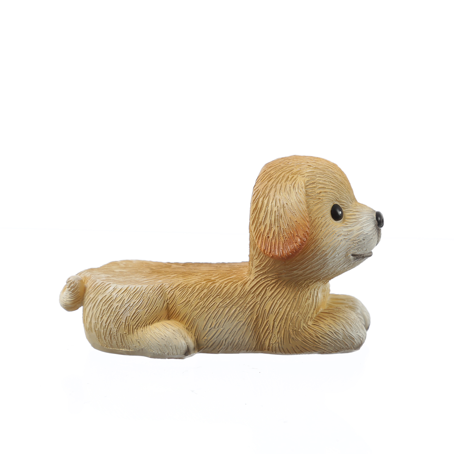 Blumentopffüße niedliche Hunde - Pflanzkübel Untersetzer - Kübelfüße - Polyresin - braun - 3er Set