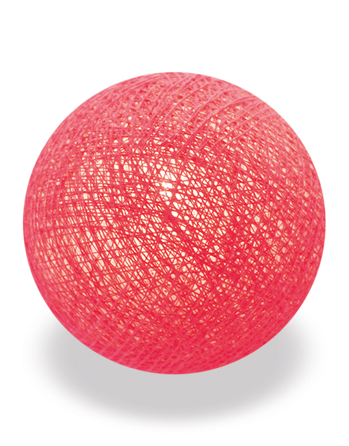 good moods* SUMMERTIME - Ball-Lichterkette mit 20 Stoffkugeln - 20 warmweiße LEDs - Geschenkkarton