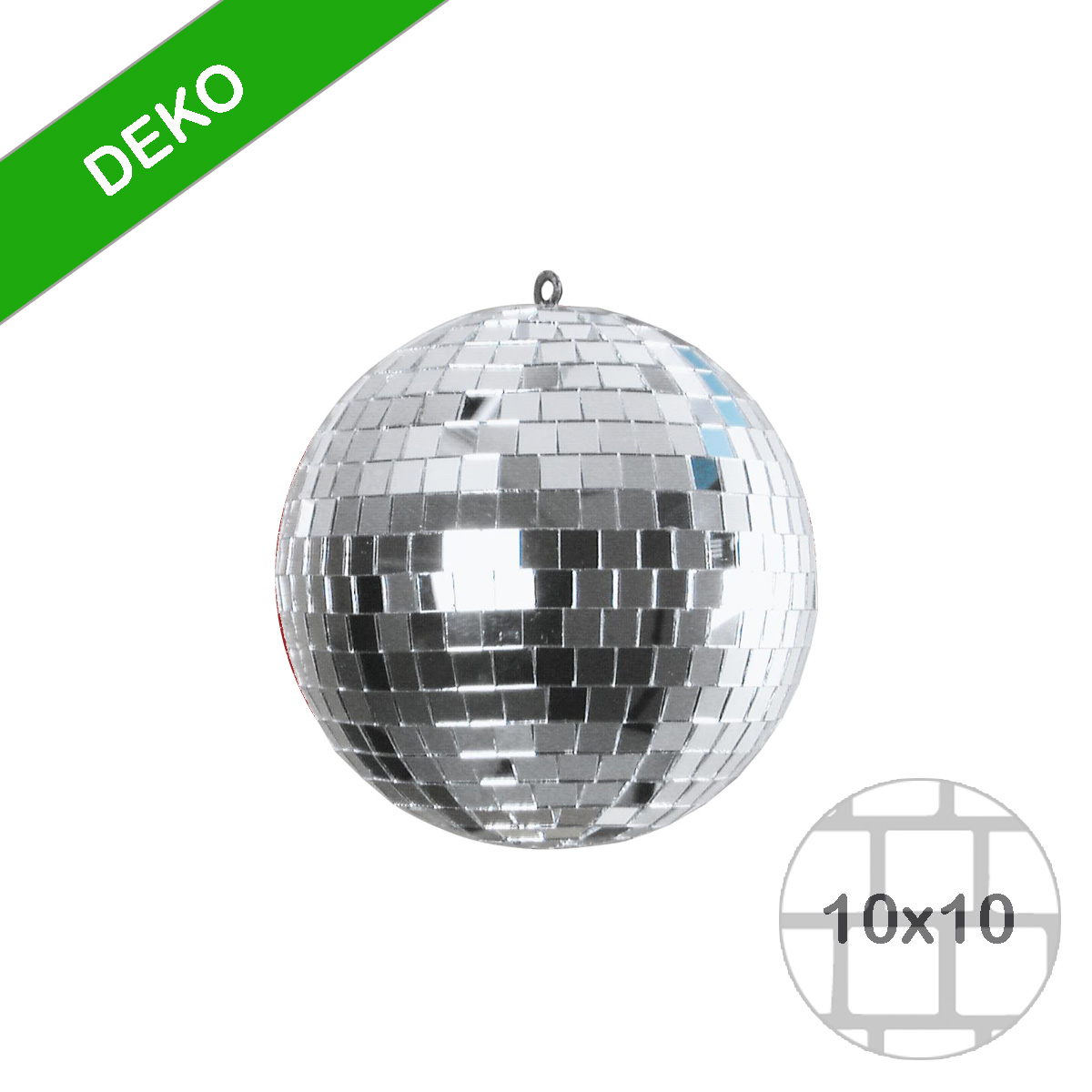 Spiegelkugel 15cm silber- Diskokugel (Discokugel) zur Dekoration - Echtglas - mirrorball silver chrome