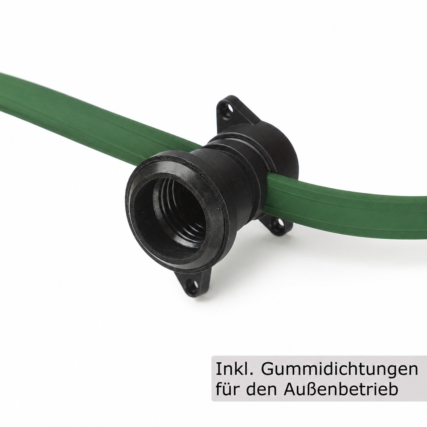 Illu-/Partylichterkette 5m - Außenlichterkette grün - 5x E27 EDISON LED Filamentlampen