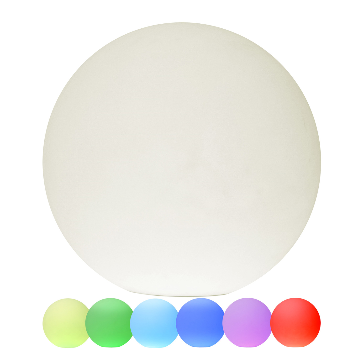 LED Kugel Twilights - Gartenkugel 40cm - RGB Farbwechsel/feste Farbe - Fernbedienung - Aufladbar