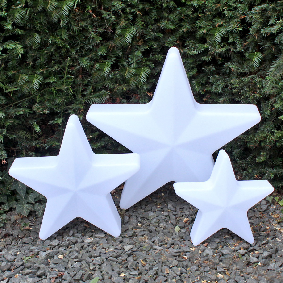 Leuchtobjekt "STERN 60cm" - wasserfeste Gartendekoration - mit RGB Modul B