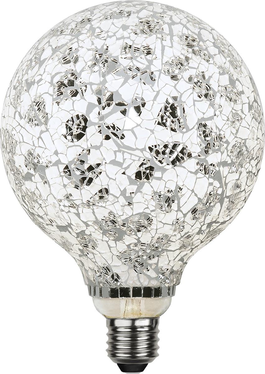 LED Leuchtmittel DEKOLED G130 MOSAIK SILVER -  E27 - 4W - NW 4000K - 160lm