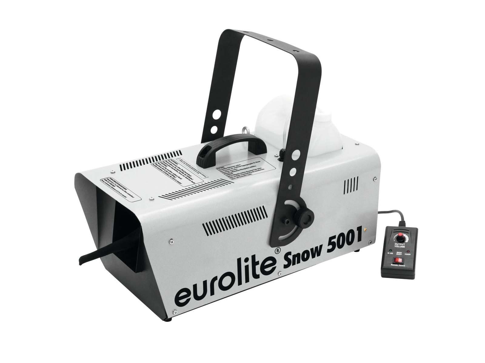 Schneemaschine Snow 5001 - 1500W - mit Fernbedienung - Ausstoß regelbar - Für Kunstschnee