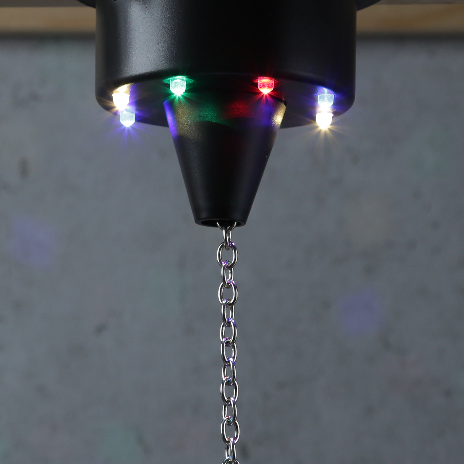 Spiegelkugel Motor mit bunten LED bis 20cm Discokugel-  MBM-203RGBW - Drehmotor
