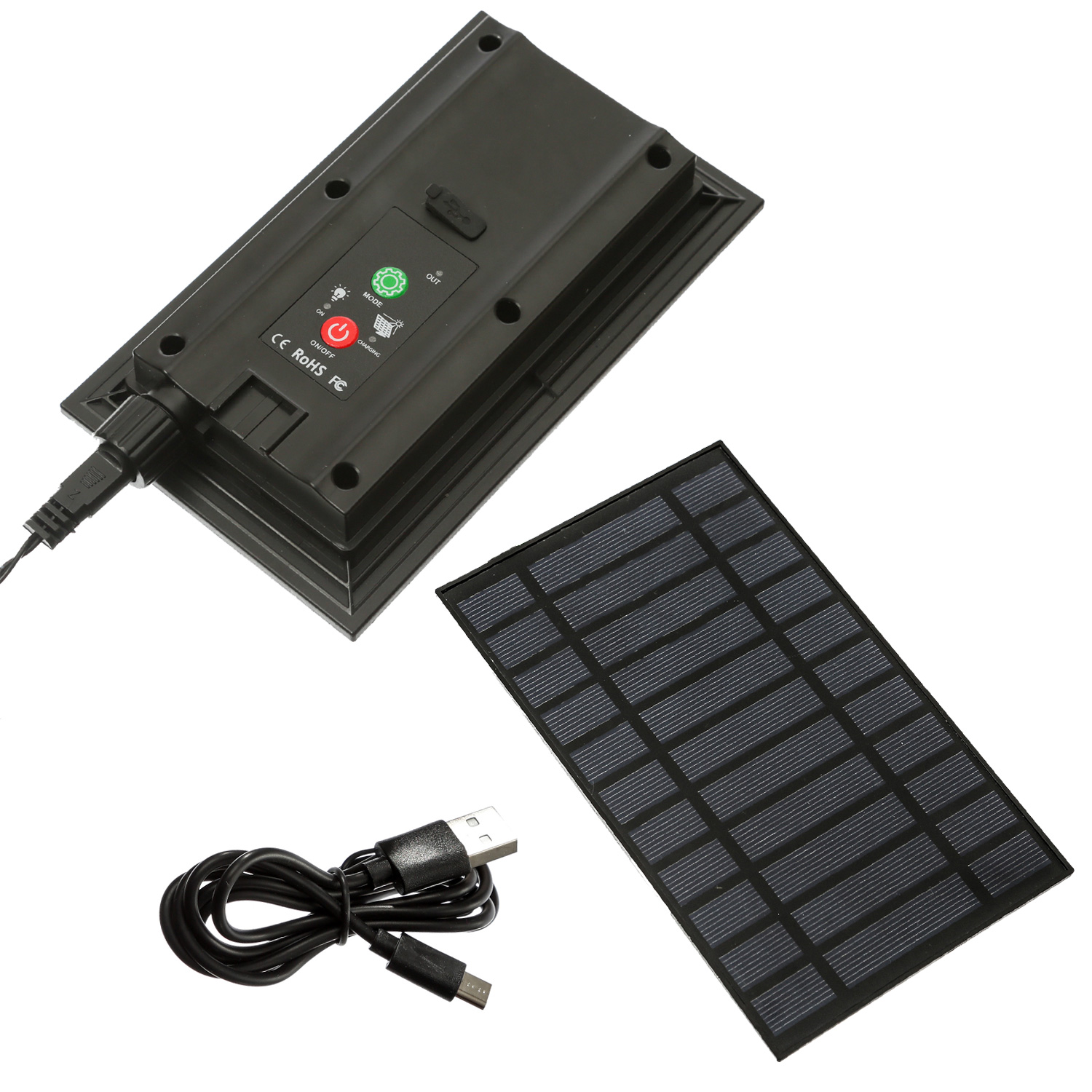 LED Solar Lichterkette Compact Twinkle - 1000 warmweiße LED - 8 Funktionen - L: 22,5m - USB