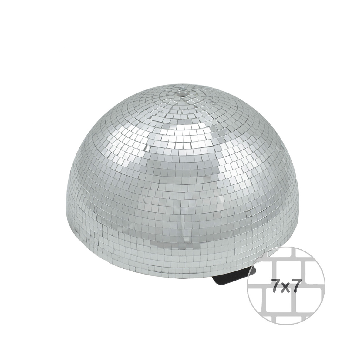Spiegelkugel halb 40cm - für Deckenmontage - Diskokugel Echtglas - 7x7mm Spiegel - PREMIUM