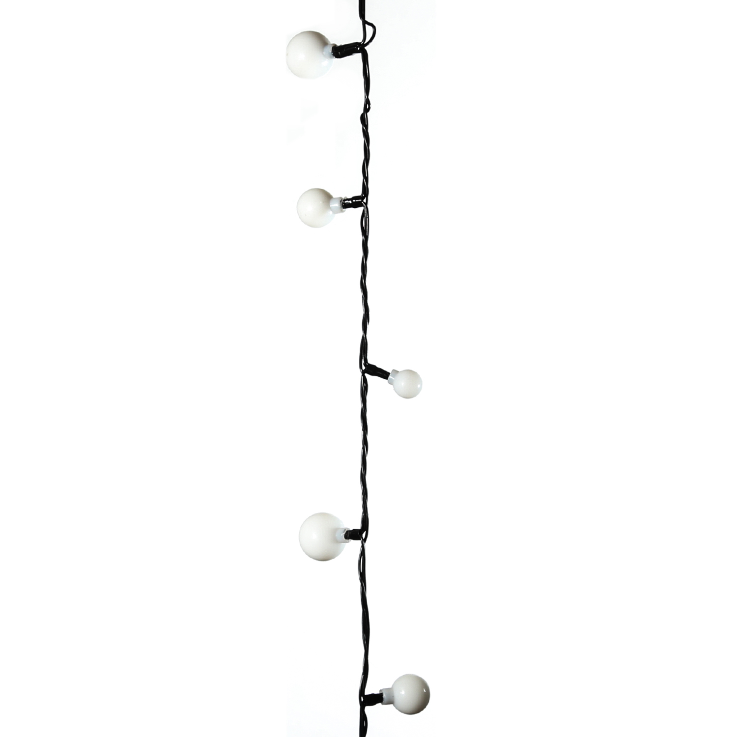 LED Lichterkette BERRY - 120 warmweiße opale Kugeln - 3 unterschiedliche Größen - L: 9m - für Außen
