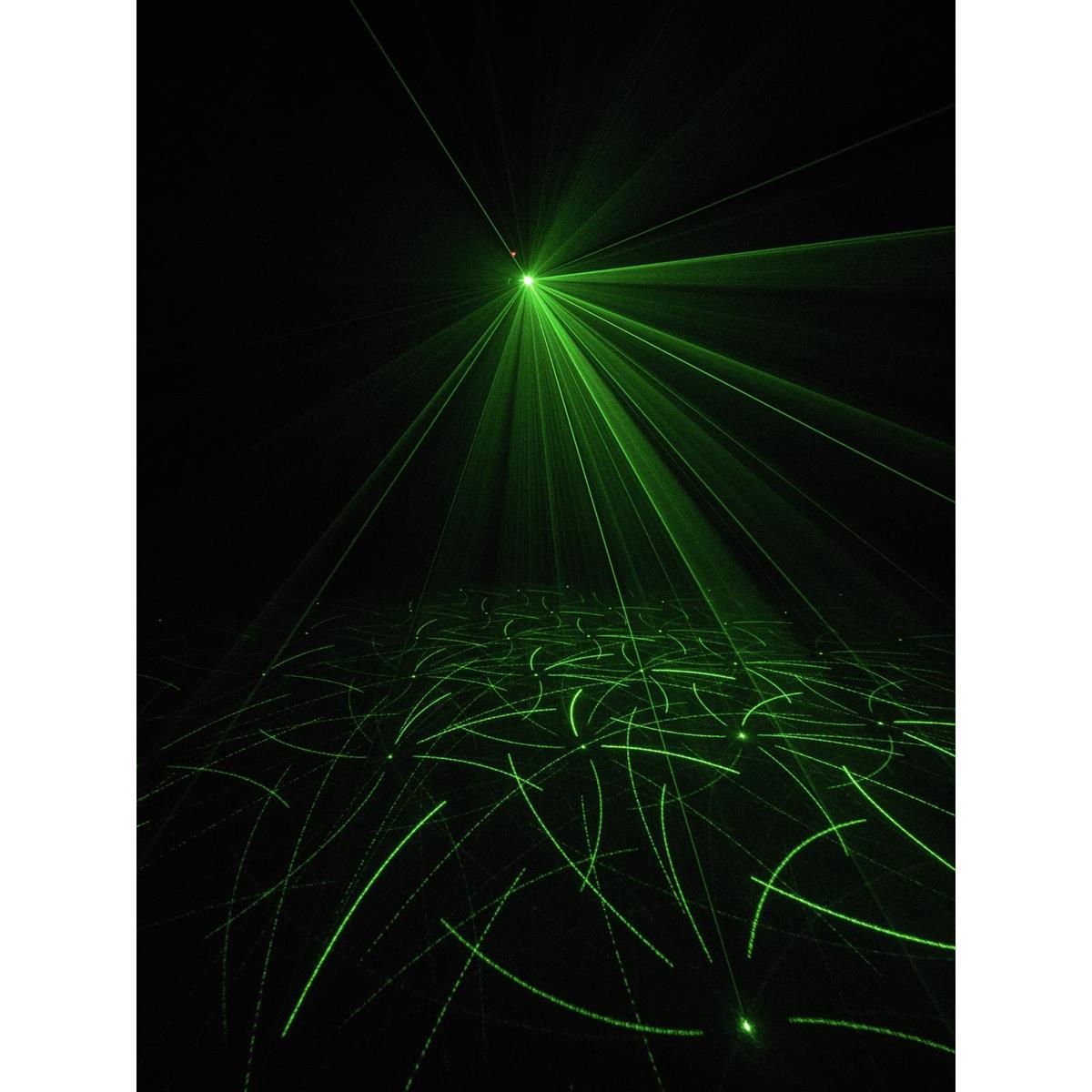 LED Mini Hybrid Laserflower "FE-4" - Vielfältige Lichtspiele mit Laser, Wash und Mooneffekten
