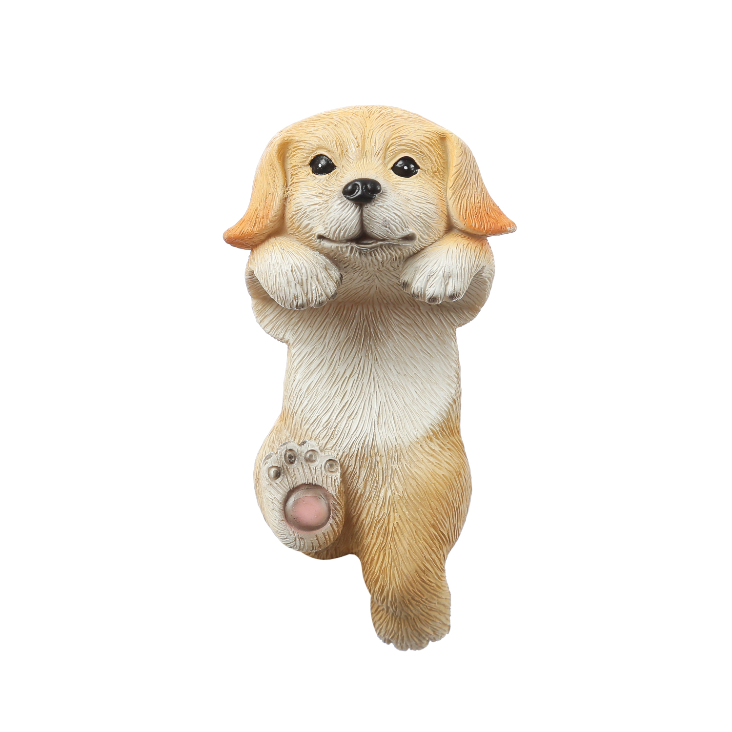 Blumentopfhänger Hund - niedliche Dekofigur als Topfhänger - Tierfigur - Polyresin - H: 11,5cm