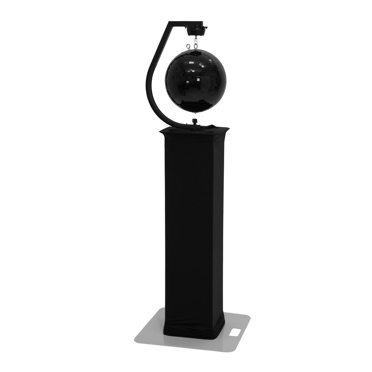 Spiegelkugel Stativhalterung bis 30cm Kugeln - schwarz - inkl. Motor