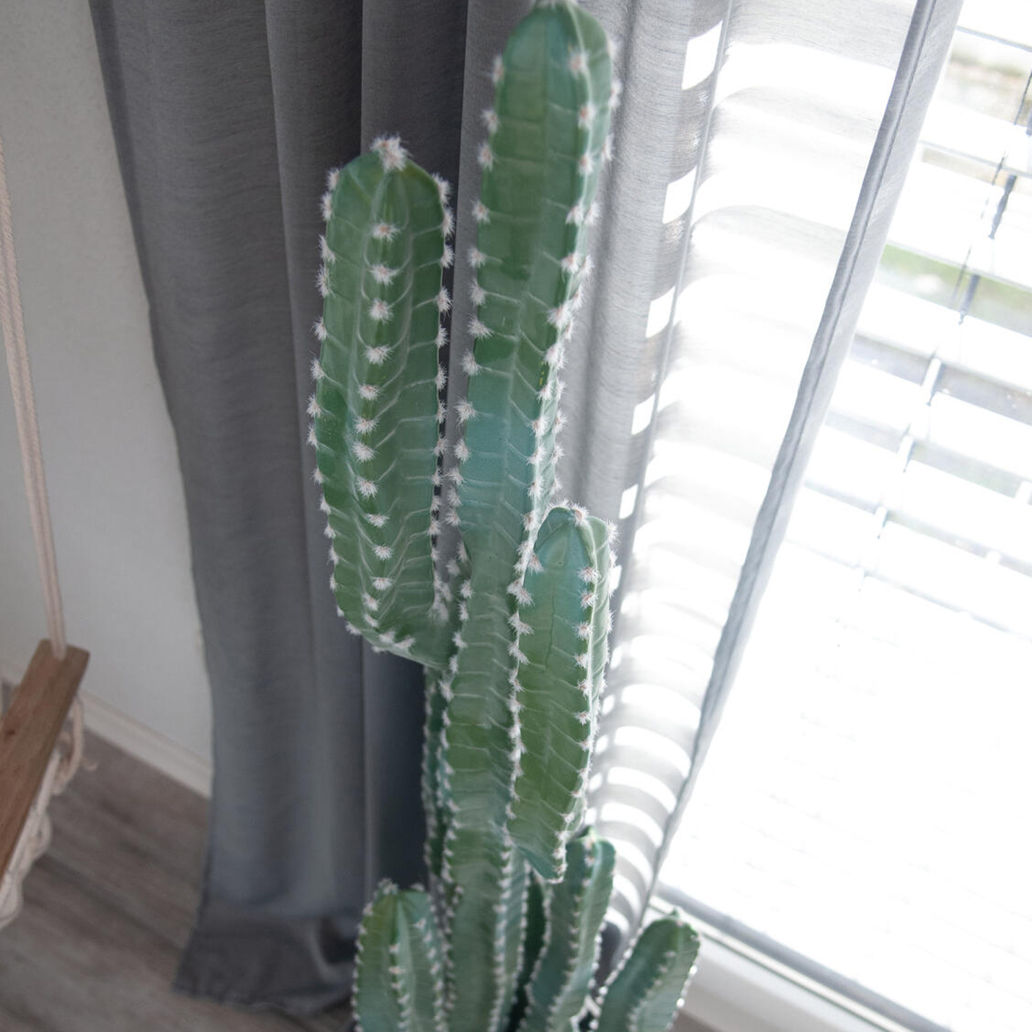 Mexikanischer Kaktus Kunstpflanze grün 123cm