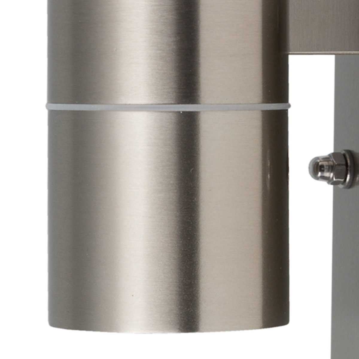 Wandleuchte GRENADA Sensor - GU10 - Edelstahl - 163x110mm - unten - integrierter Bewegungsmelder