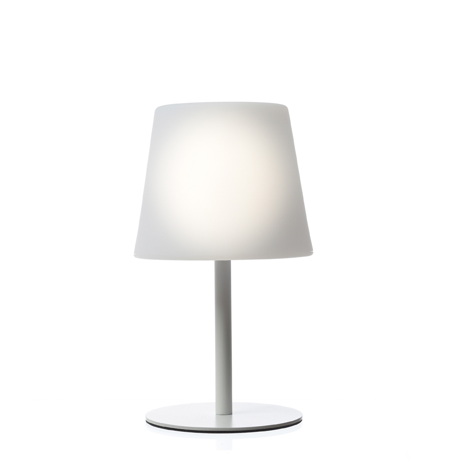 LED Garten Tischlampe - 4 Helligkeitsstufen - 2 Höhen - H: 40cm - wiederaufladbar per USB - f. Außen