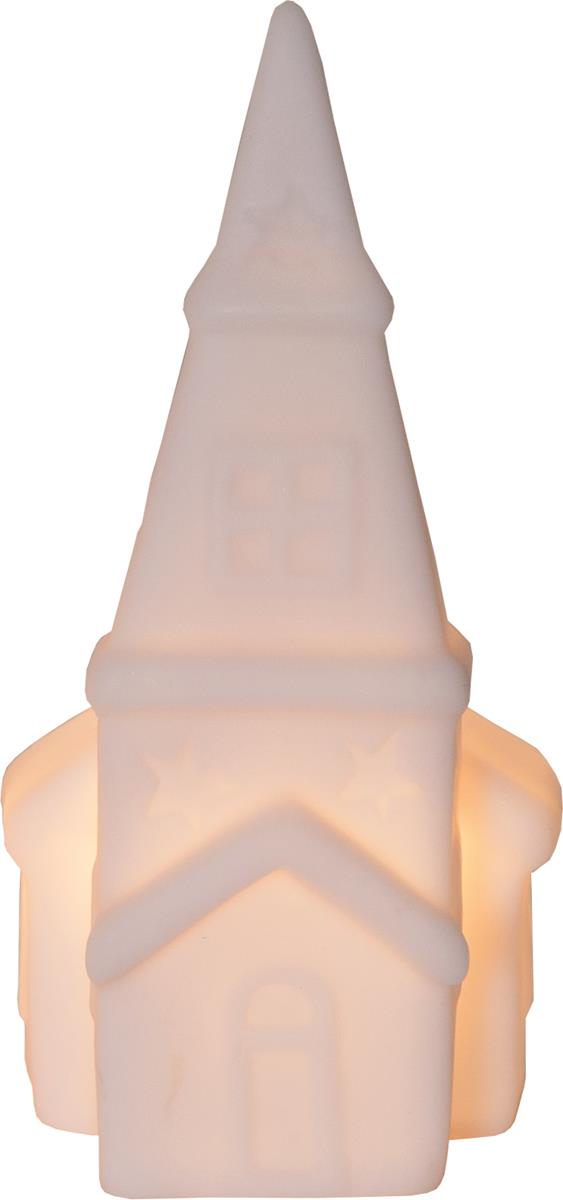 LED Häuser "Polly" - 2 warmweiße LED - H: 16cm - Batteriebetrieb - 2er Set