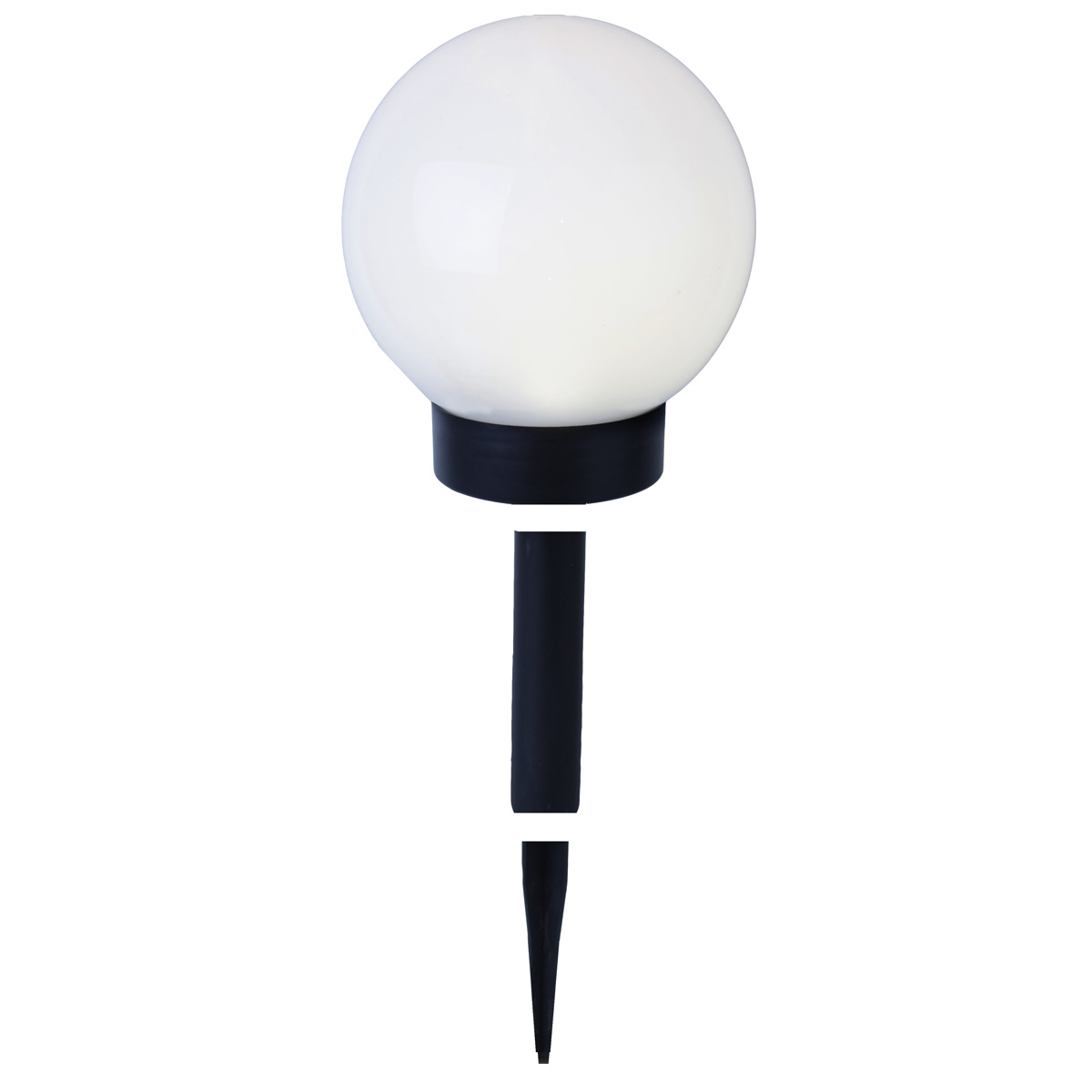 LED Solar Gartenkugel "Globus" - Erdspieß - H: 32cm, D: 15cm - warmweiße LED