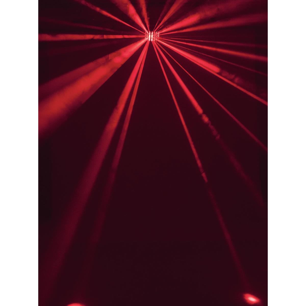 LED Mini Hybrid Strahleneffekt D-20 - Derby Effekt mit Stroboskop - DMX