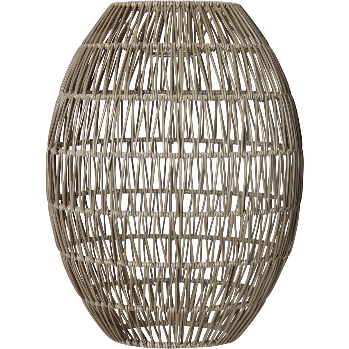 Dekoleuchte/Lampenschirm - D: 30cm, H: 40cm - für E27 Fassungen - outdoor - beige