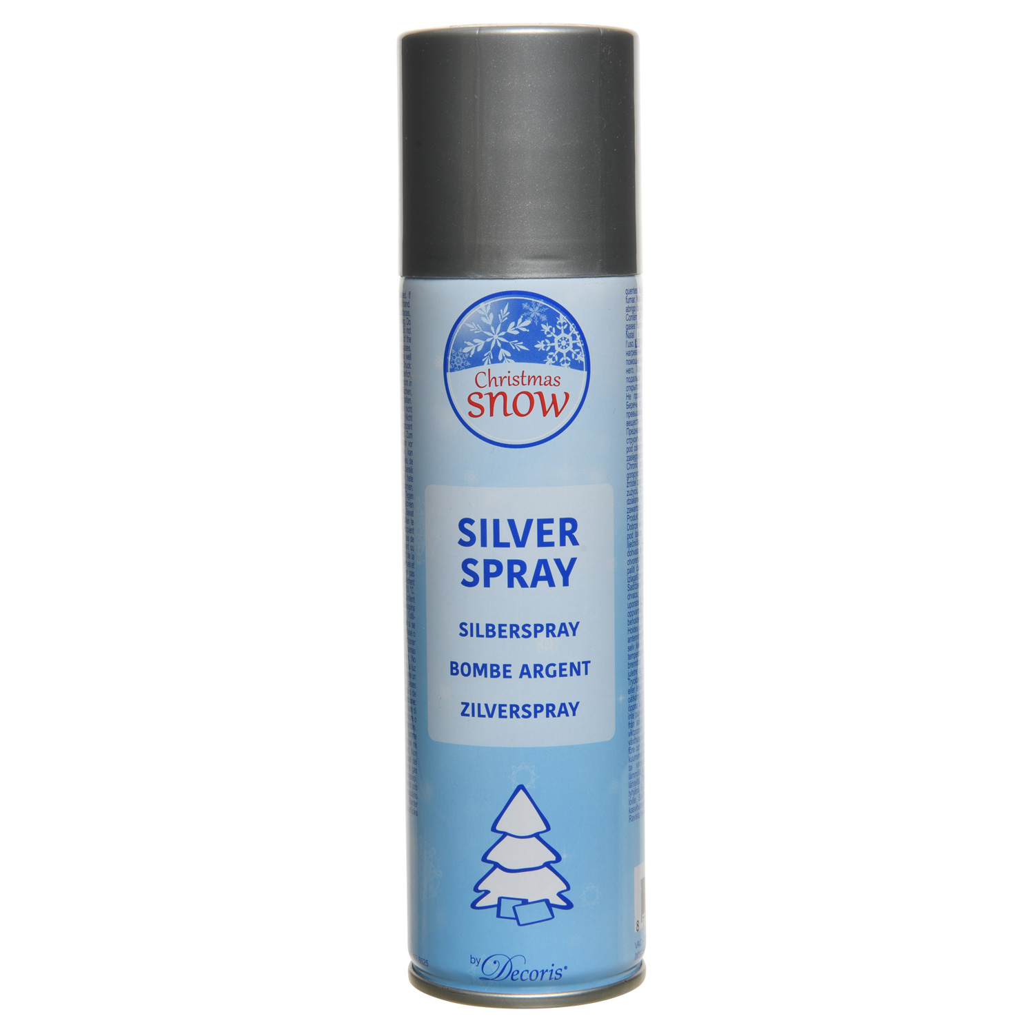Silberspray - Dekospray - 150ml - H: 17,8cm - silber