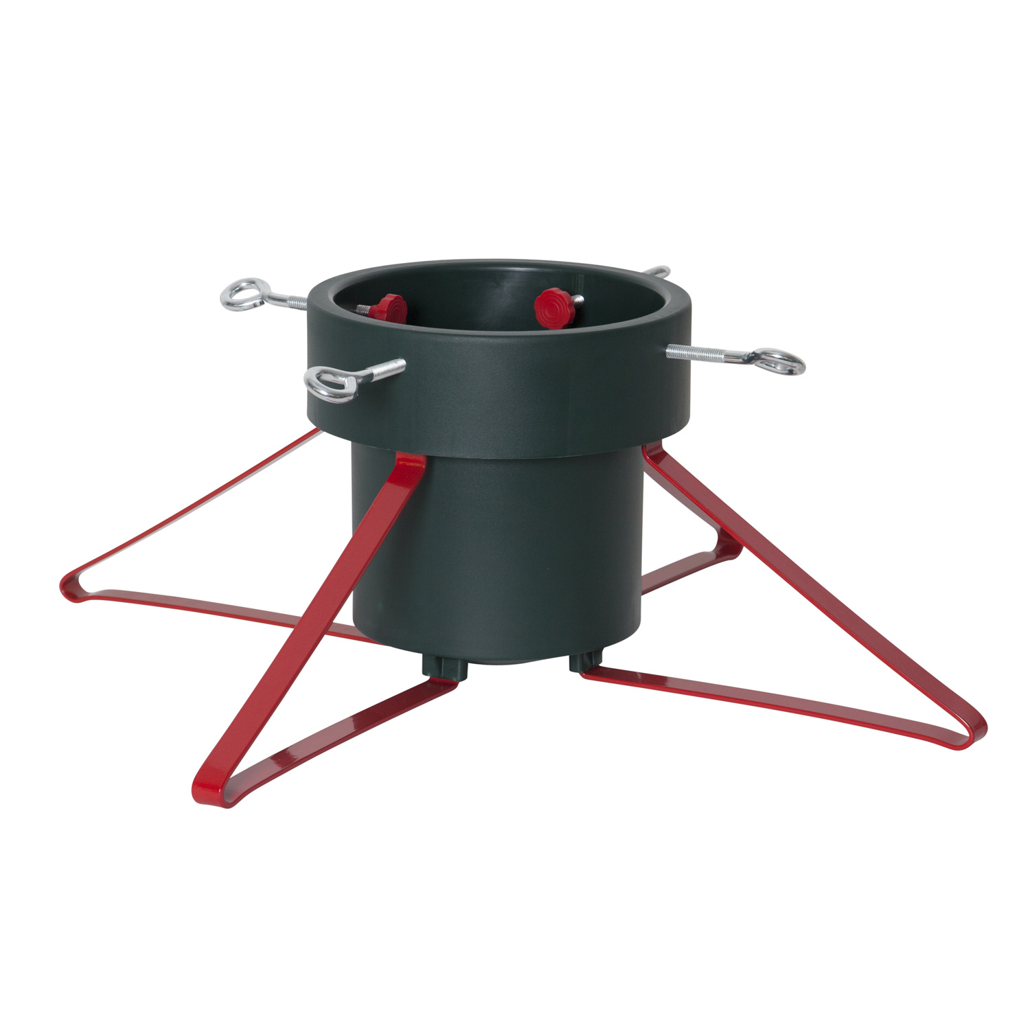 Baumständer mit roten Auslegern - Stammdurchmesser 5,5-14cm - Höhe bis 250cm - 2,8L Wassertank