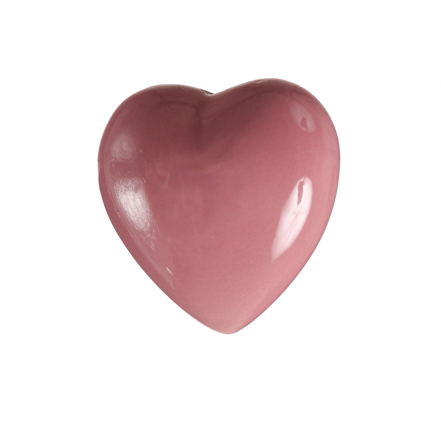 Teichdeko HERZ - Dekoobjekt - Porzellan - schwimmend - L: 6,5cm - rosa