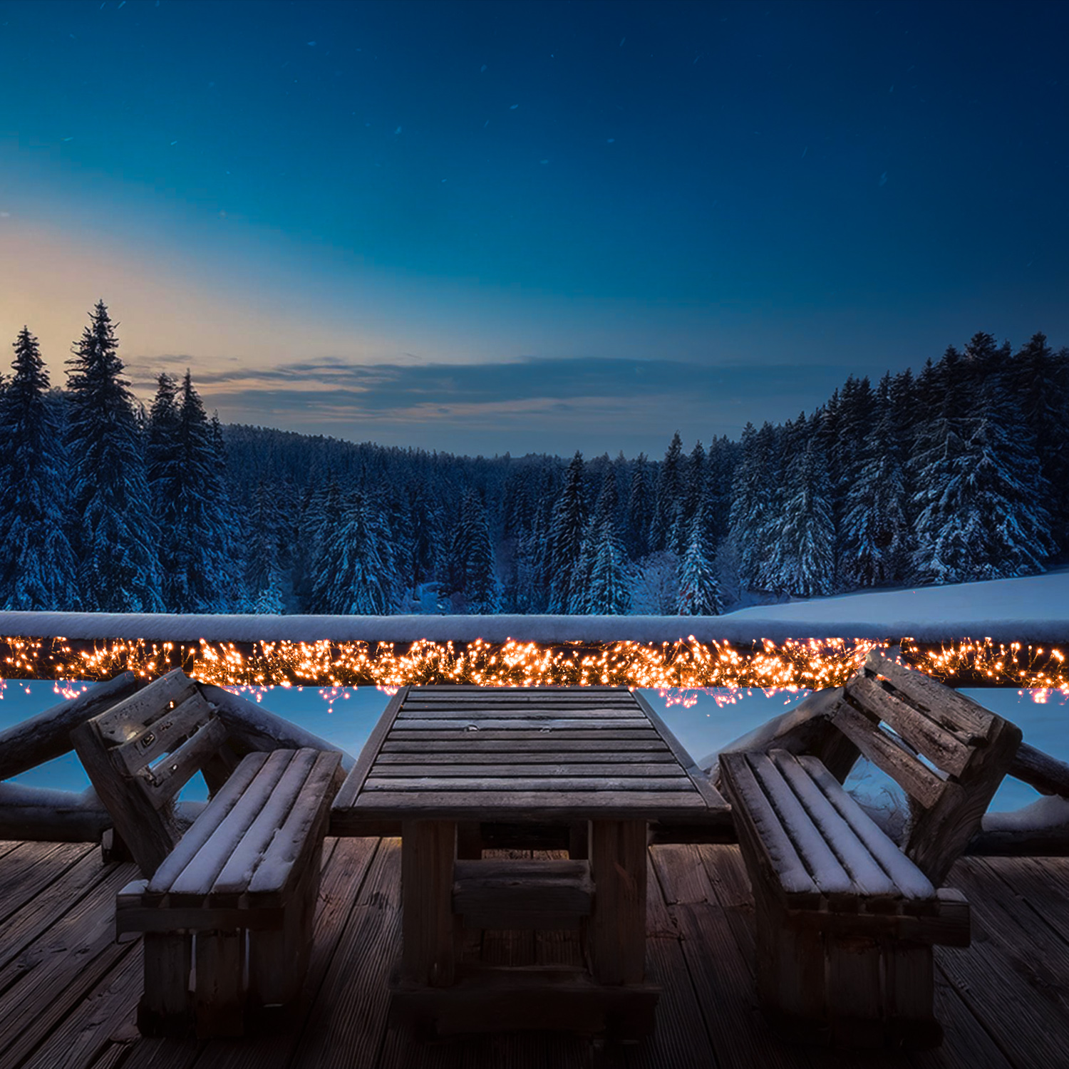 LED Büschellichterkette - Cluster - 3000 bernstein LED - L: 28m - 8 Funkt. - Timer - Innen/Außen