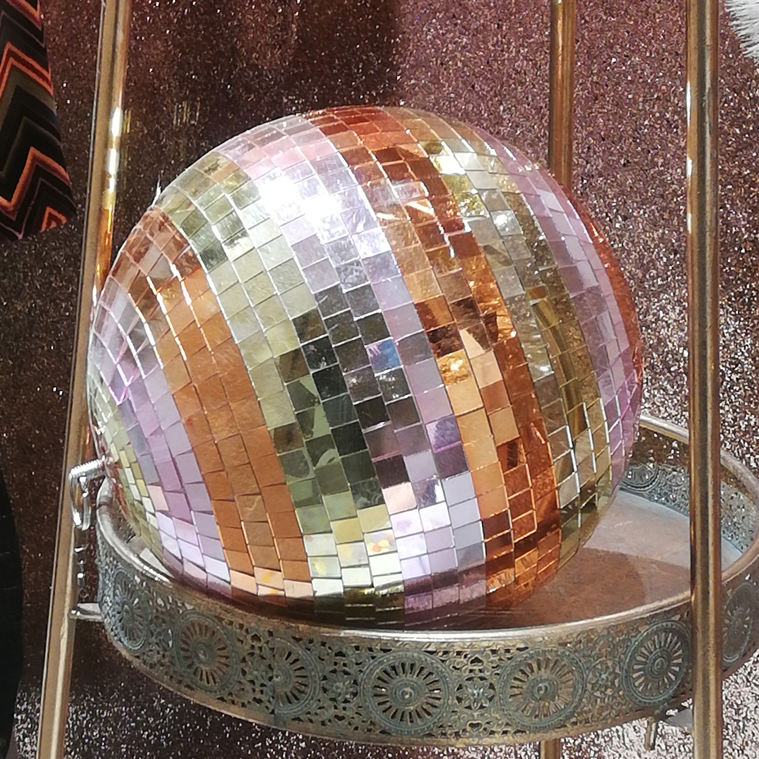 Spiegelkugel pastell 15cm - schöne ruhige Farbtöne - Echtglas