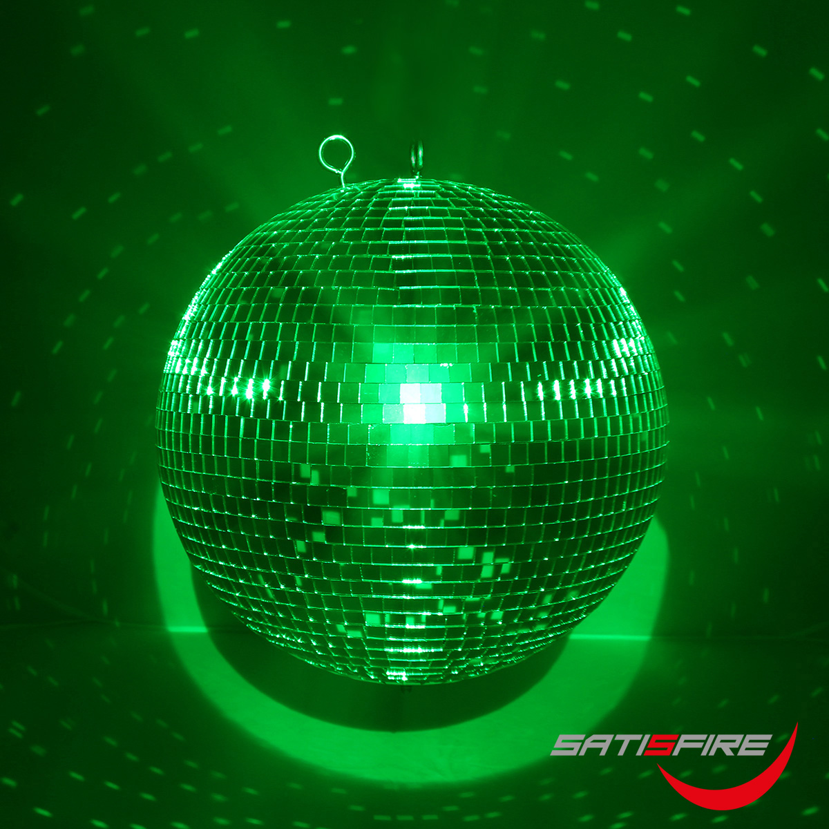 Spiegelkugel 50cm silber chrom- Diskokugel (Discokugel) Party Lichteffekt - Echtglas - mirrorball safety chrome color