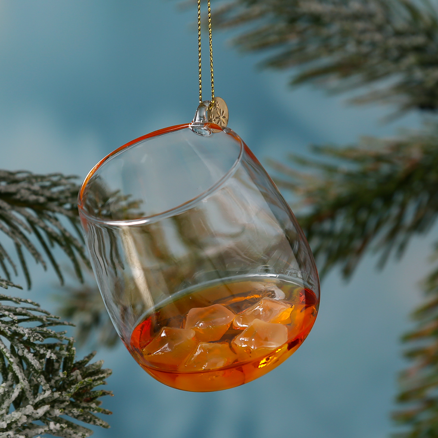 Weihnachtsbaumschmuck VODKA Flasche - Glas - Christbaumschmuck
