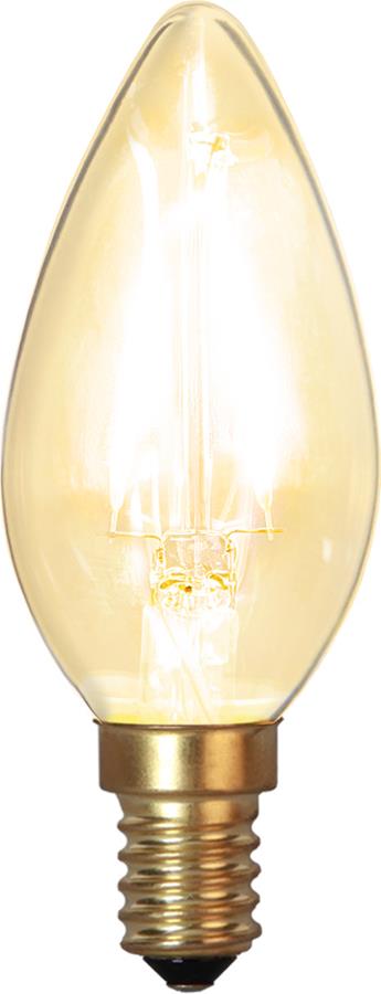 LED Kerzenlampe FILA GLOW - C35  - E14 - 1,5W - warmweiss 2100K - 120lm - klar