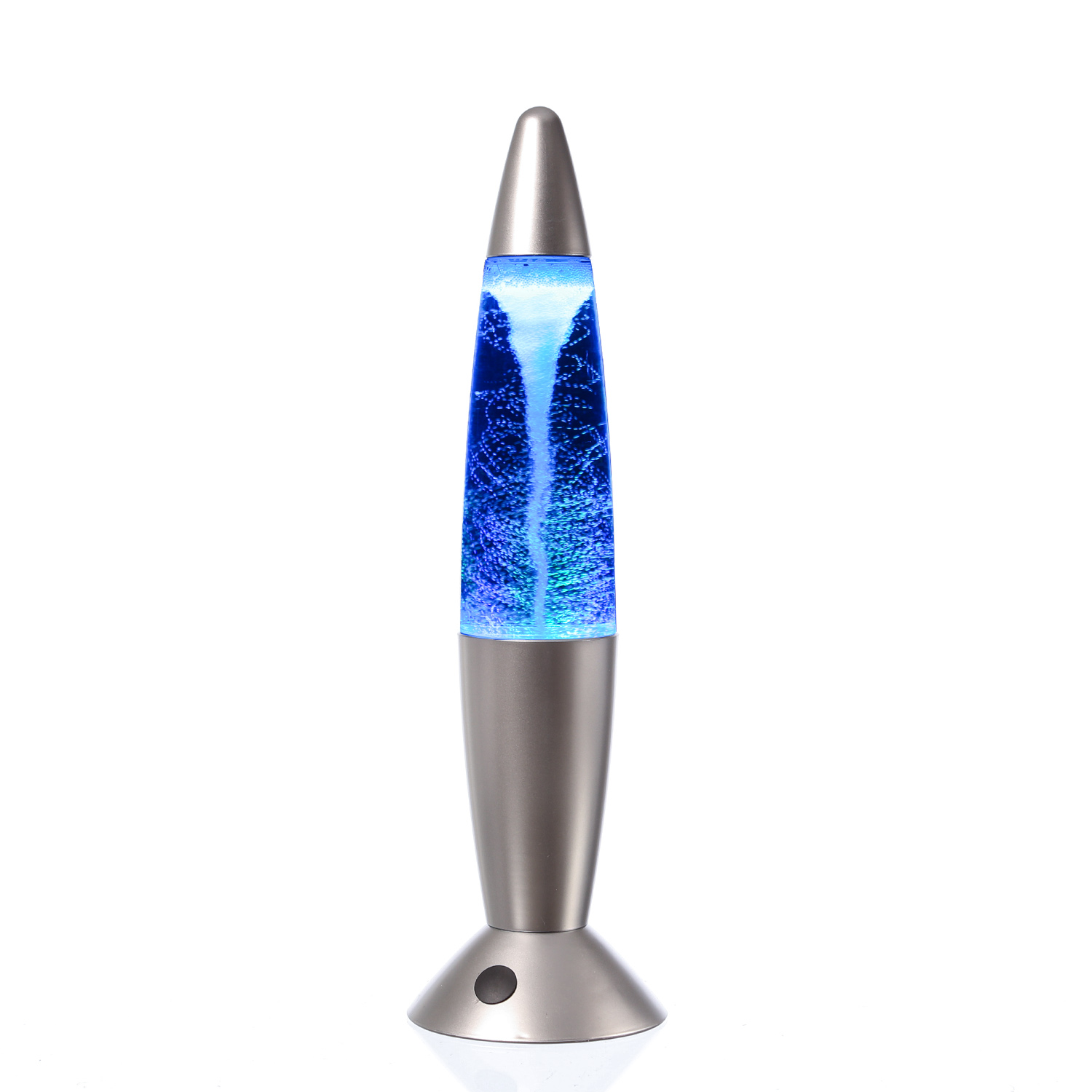 ROCKET LAMP - Lavampe - TORNADO RGB - Touchsensor - H: 36cm - silber - Wirbelnde Schneeflocken
