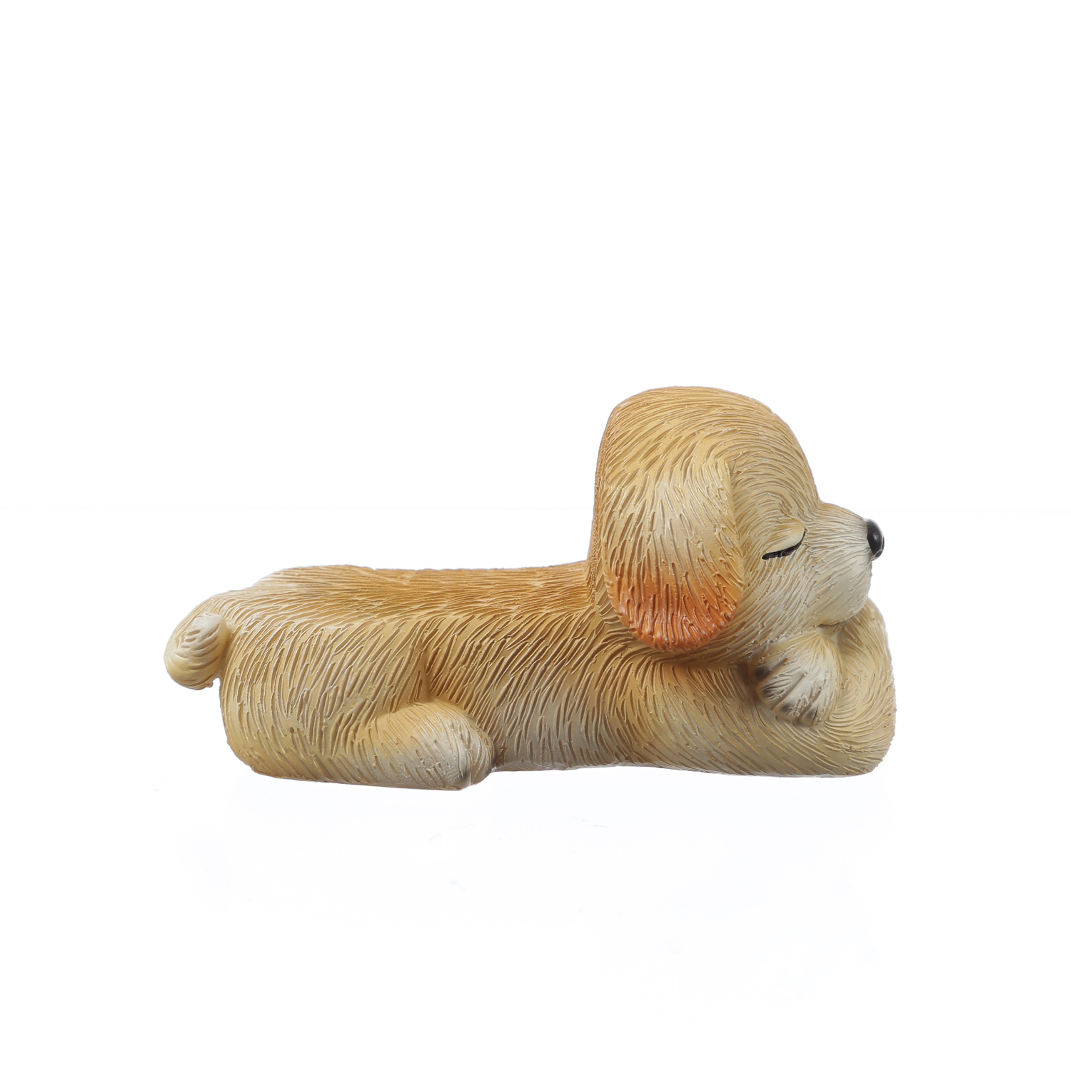Blumentopffüße niedliche Hunde - Pflanzkübel Untersetzer - Kübelfüße - Polyresin - braun - 3er Set