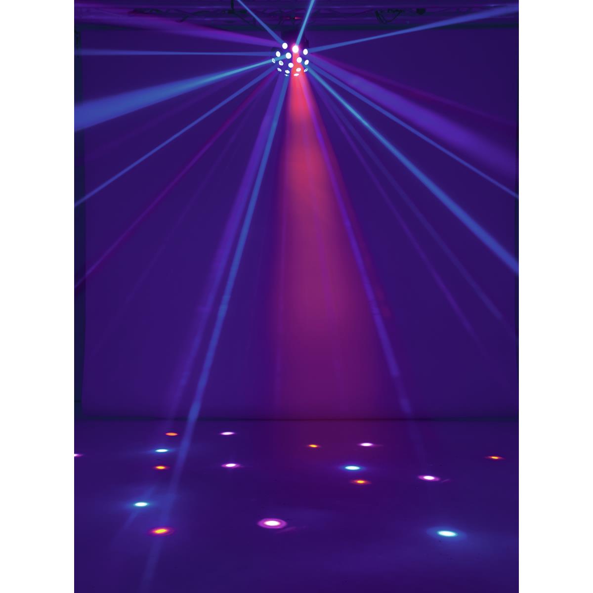 LED Strahleneffekt "Z-1000" - raumfüllender Pilzkopf-Effekt - Auto, DMX, Musik - 6-farb LEDs