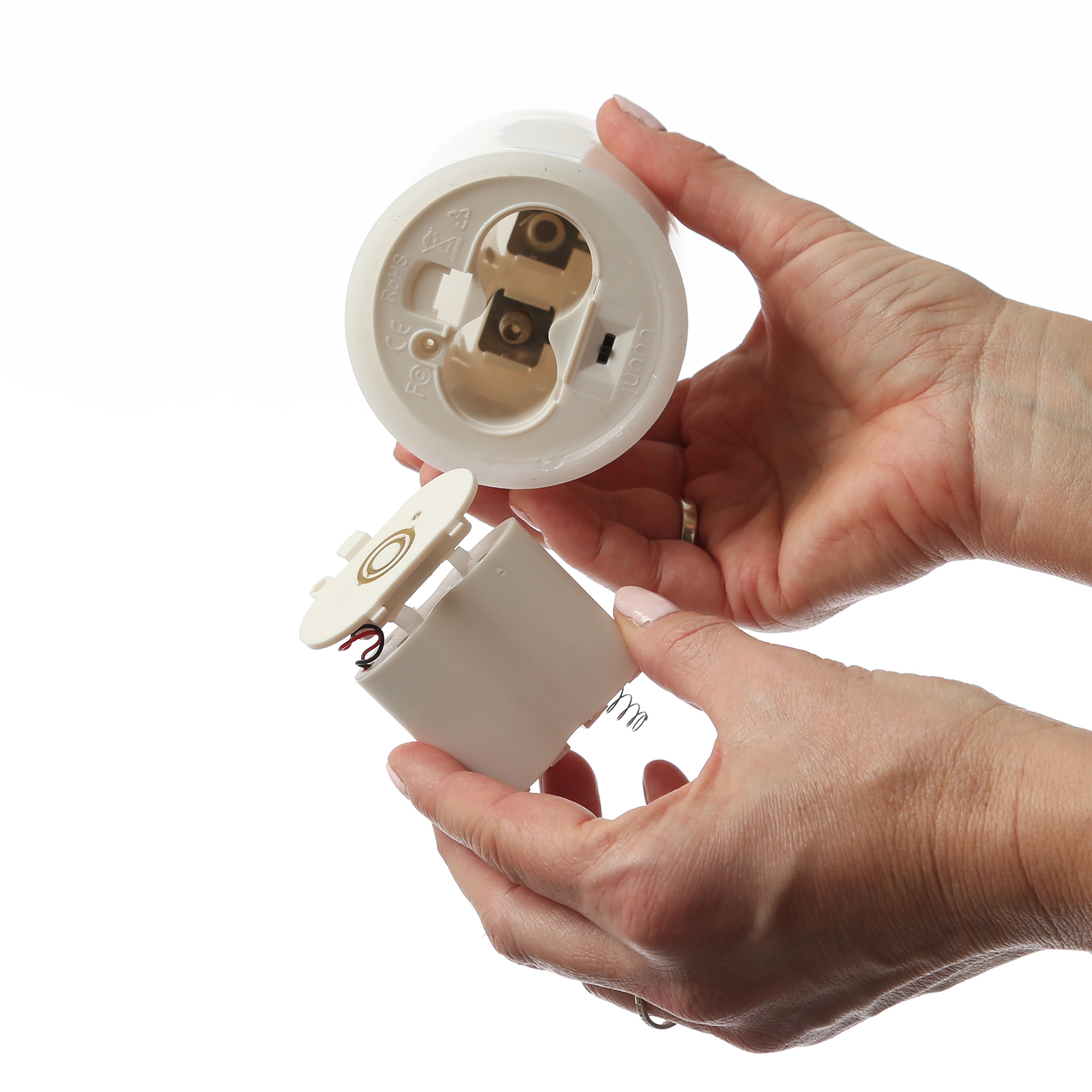 Uyuni Set 4x aufladbarer Akku inkl. Ladestaiton - für Echtwachs Kerzen von Piffany - Ersatz für 2xC