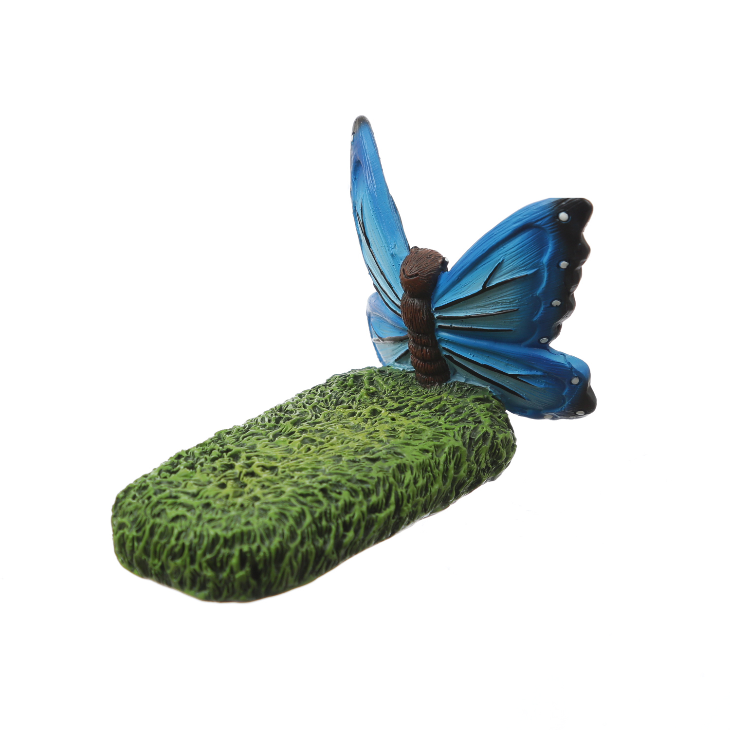 Blumentopffüße Schmetterling - Pflanzkübel Untersetzer - Kübelfüße - Polyresin - blau - 3er Set