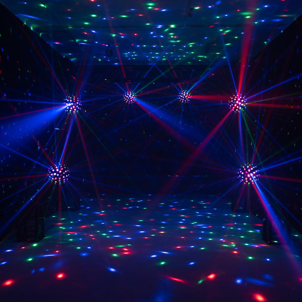 MULTI BALL Lichteffekt - LED + Lasereffet in einem - extrem raumfüllend