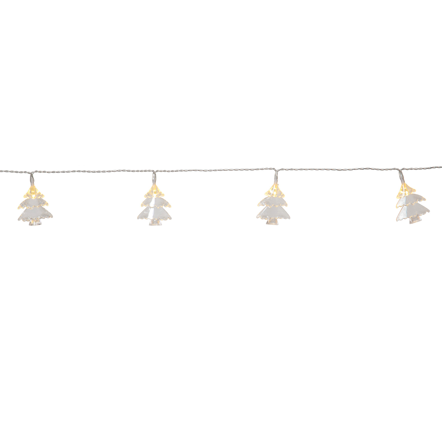 LED Lichterkette IZY Weihnachtsbaum - 10 warmweiße LED - L: 1,35m - Timer - Batterie - Innen