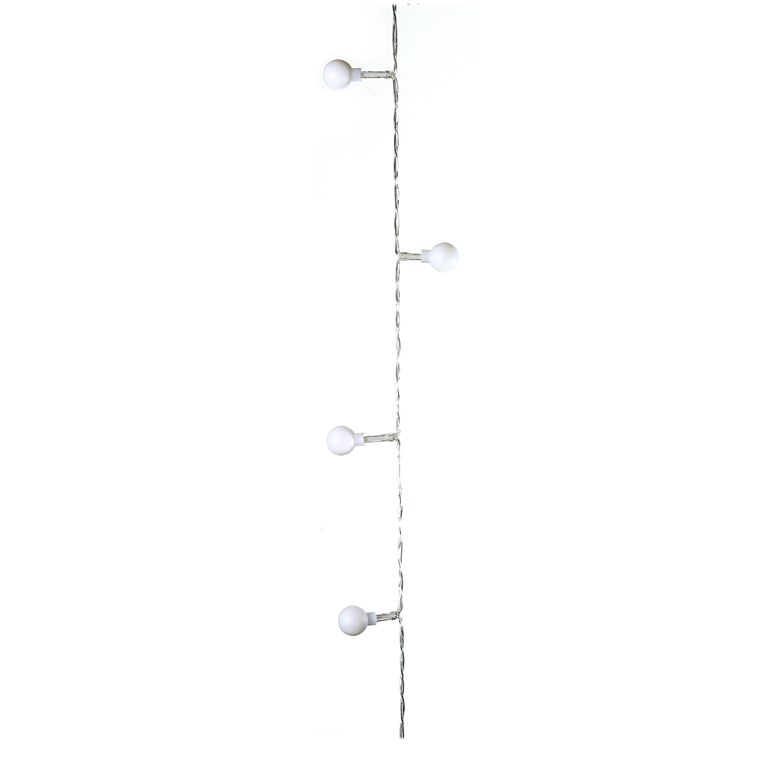 LED Lichterkette BERRY - 20 warmweiße, opale LED - L: 1,89m - transparentes Kabel - innen
