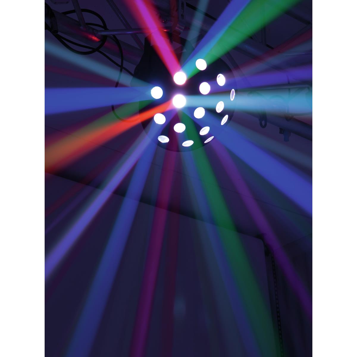 LED Strahleneffekt "Z-1000" - raumfüllender Pilzkopf-Effekt - Auto, DMX, Musik - 6-farb LEDs