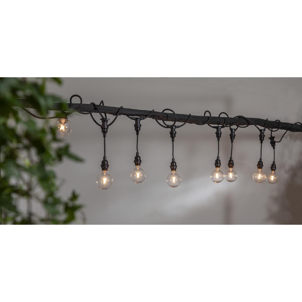 Verlängerung für E27-Fassungen für Lichterkette "- L: 22cm - 5er set - outdoor - schwarz