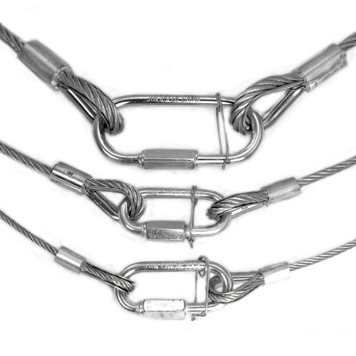 Sicherheitsfangseil 1000x6mm - 6er Set - Safety nach BGV-C1 bis 36kg