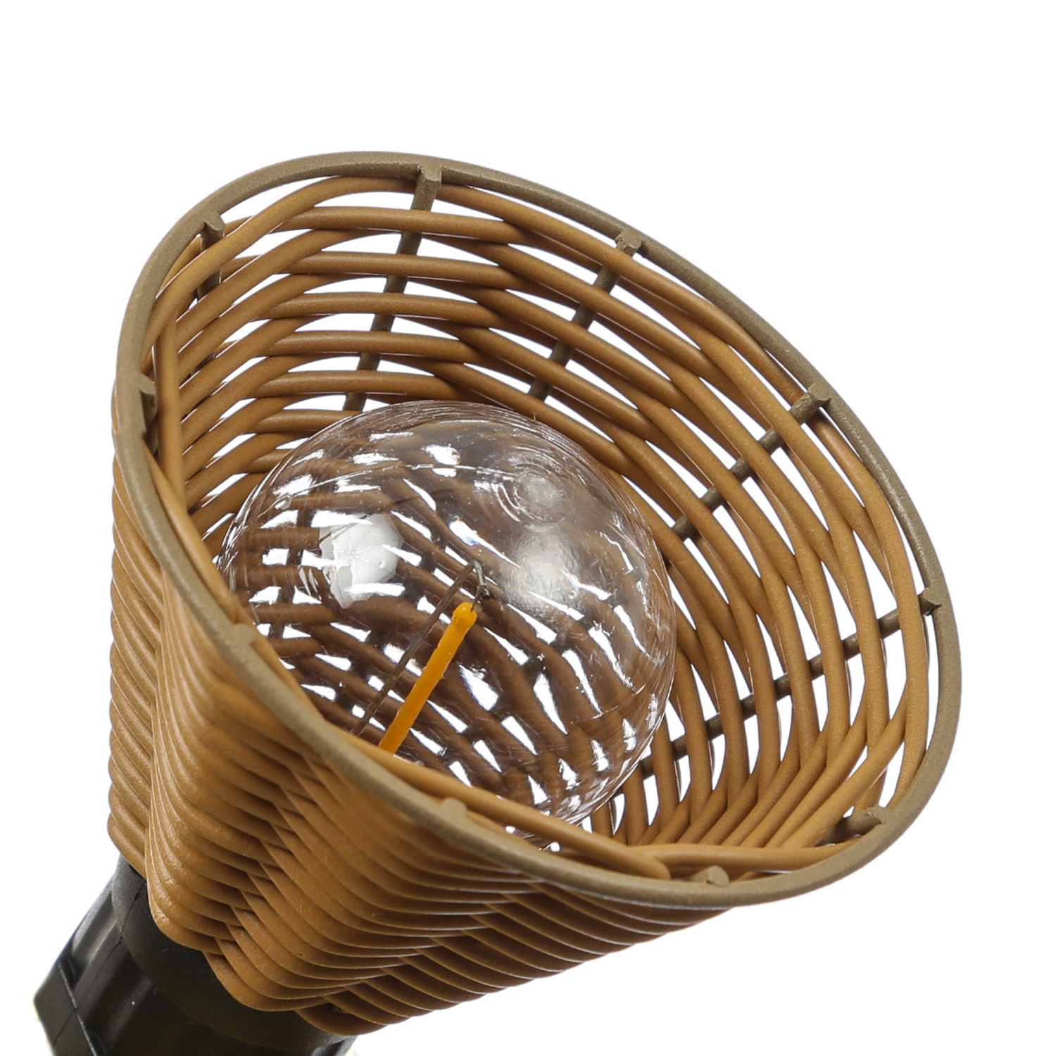 LED Lichterkette AMELIE - 10 beleuchtete Lampenschirme - L: 4,5m - koppelbar bis 40 LED - für Außen