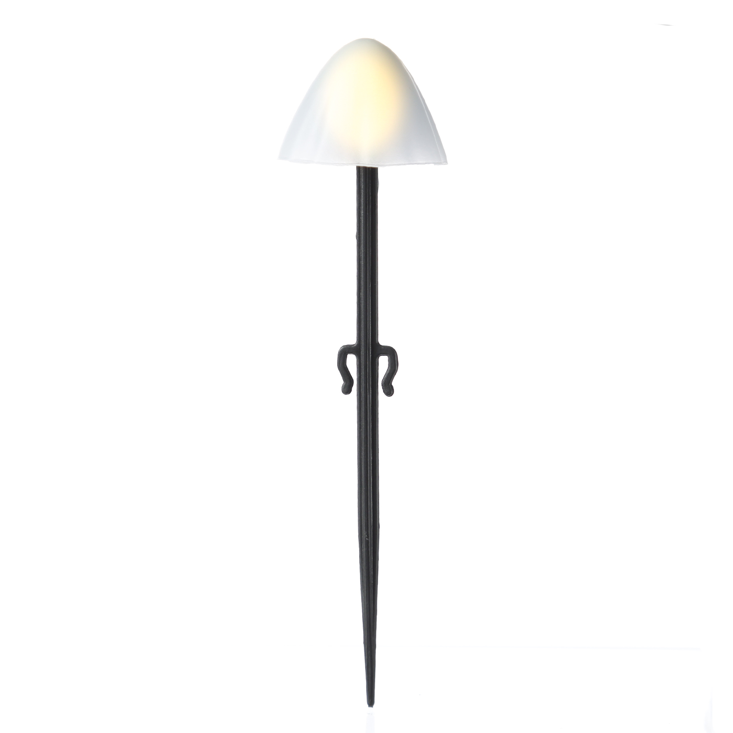 LED Lichterkette Mini Pilze - 20 Gartenstecker mit Erdspießen - 8 Funkt. - Timer - L: 3,8m - weiß