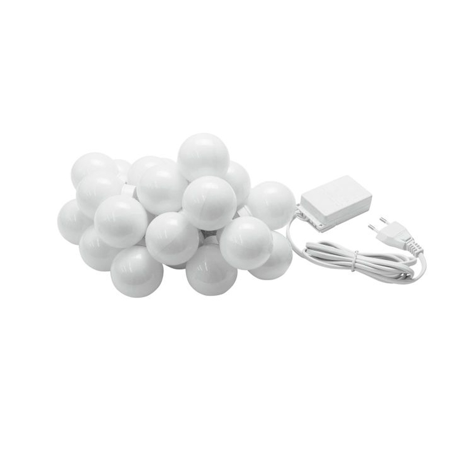 LED Party Balls Lichterkette - 20 Kugeln - 8 Programme - 4 Farbig - 690m